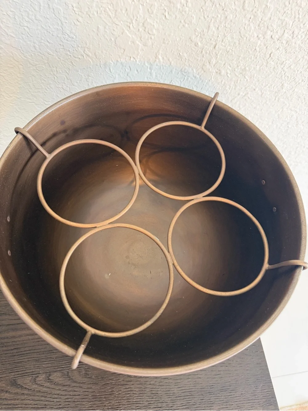 Vintage Bronze 4 bottle champagne chiller bath